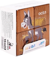 Кубики Mega Toys Домашние животные 15403 - фото
