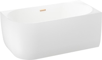 Ванна Wellsee Belle Spa 150x75 235702004 (пристенная ванна (правая) белый глянец, экран, каркас, сифон-автомат золото) - фото2