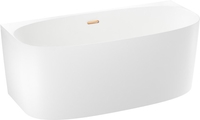 Ванна Wellsee Belle Spa 2.0 160x75 235801004 (пристенная ванна белый глянец, экран, ножки, сифон-автомат золото) - фото2
