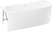 Ванна Wellsee Belle Spa 2.0 170x75 235805001 (пристенная ванна (левая) белый глянец, экран, каркас, сифон-автомат хром) - фото2