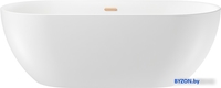Ванна Wellsee Chic Riviera 179x84,5 236803004 (отдельностоящая ванна белый глянец, экран, ножки, сифон-автомат золото) - фото