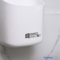 Стакан для зубной щетки и пасты Swed House R5120 (белый) - фото2