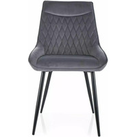 Стул Signal Agat Velvet Bluvel 14 (темно-серый/черный) - фото