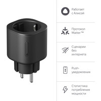 Умная розетка Яндекс YNDX-00540BLK (черный) - фото
