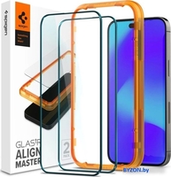 Защитное стекло Spigen ALM Glas FC для iPhone 14 Pro AGL05216 (2шт) - фото