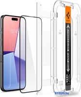 Защитное стекло Spigen Glass TR EZ Fit FC для iPhone 15 Pro AGL06899 - фото2