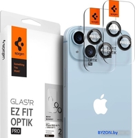 Защитное стекло Spigen Optik Pro TR EZ Fit Lens Protector для iPhone 14/14 Plus AGL05213 (2шт) - фото