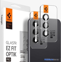 Защитное стекло Spigen Optik TR EZ Fit camera protector для Samsung Galaxy S23 FE AGL06987 (2шт) - фото