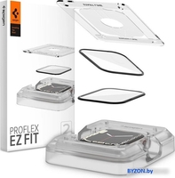 Защитное стекло Spigen ProFlex EZ Fit для Apple Watch 9/8/7 (45 mm) AFL04051 (2шт) - фото