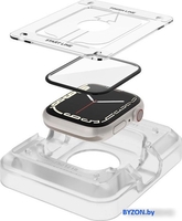 Защитное стекло Spigen ProFlex EZ Fit для Apple Watch 9/8/7 (45 mm) AFL04051 (2шт) - фото2