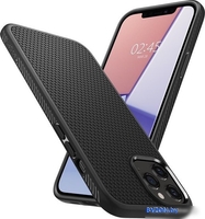Чехол для телефона Spigen Liquid Air для iPhone 12/iPhone 12 Pro ACS01701 (черный) - фото