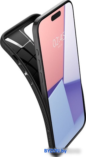 Чехол для телефона Spigen Liquid Air для iPhone 15 Pro Max ACS06562 (черный) Чехол для телефона Spigen Liquid Air для iPhone 15 Pro Max ACS06562 (черный)