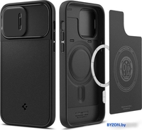 Чехол для телефона Spigen Optik Armor (MagFit) для iPhone 14 Pro ACS04993 (черный) - фото