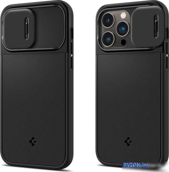 Чехол для телефона Spigen Optik Armor (MagFit) для iPhone 14 Pro ACS04993 (черный) Чехол для телефона Spigen Optik Armor (MagFit) для iPhone 14 Pro ACS04993 (черный)