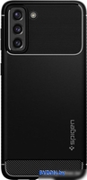 Чехол для телефона Spigen Rugged Armor для Galaxy S21 ACS02421 (черный матовый) - фото2