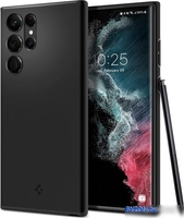 Чехол для телефона Spigen Thin Fit для Galaxy S22 Ultra ACS03911 (черный) - фото