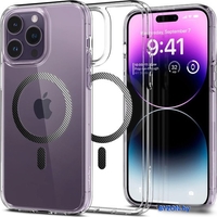 Чехол для телефона Spigen Ultra Hybrid (MagFit) для iPhone 14 Pro ACS04971 (карбон) - фото