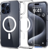 Чехол для телефона Spigen Ultra Hybrid (MagFit) для iPhone 15 Pro ACS06715 (белый) - фото