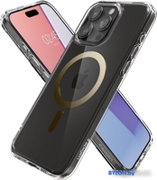 Чехол для телефона Spigen Ultra Hybrid (MagFit) для iPhone 15 Pro ACS06718 (золотой) - фото2