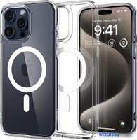 Чехол для телефона Spigen Ultra Hybrid (MagFit) для iPhone 15 Pro Max ACS06576 (белый) - фото