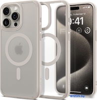 Чехол для телефона Spigen Ultra Hybrid (MagFit) для iPhone 15 Pro Max ACS07210 (серый) - фото