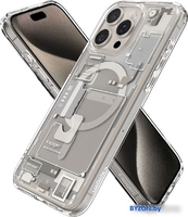 Чехол для телефона Spigen Ultra Hybrid Zero One (MagFit) для iPhone 15 Pro ACS07216 (серый/разноцветный) - фото2