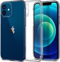 Чехол для телефона Spigen Ultra Hybrid для iPhone 12/iPhone 12 Pro ACS01702 (прозрачный) - фото