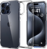 Чехол для телефона Spigen Ultra Hybrid для iPhone 15 Pro ACS06707 (прозрачный) - фото