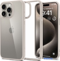 Чехол для телефона Spigen Ultra Hybrid для iPhone 15 Pro Max ACS07209 (серый) - фото