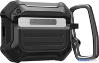 Чехол Spigen Tough Armor Mag ACS05480 (для AirPods Pro 2/1, черный) - фото2, картинка2 Чехол Spigen Tough Armor Mag ACS05480 (для AirPods Pro 2/1, черный) - фото2