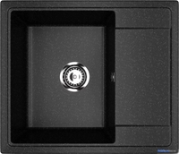 Кухонная мойка Practik PR-M 575-004 (черный оникс) - фото