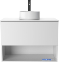 ЗОВ Тумба под умывальник Кито-2 70 2K70LW0MWMC-KP13W (белый матовый) - фото2