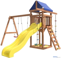 Игровой комплекс National Tree Company С качелями лодочка для улицы и дачи IgroWoods ДП-1 - фото2