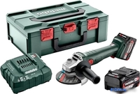 Угловая шлифмашина Metabo W 18 L 9-125 602247510 (с 2-мя АКБ, кейс) - фото