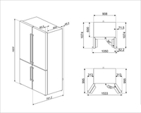 Четырёхдверный холодильник Smeg FQ60XDE - фото2