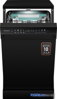 Отдельностоящая посудомоечная машина Weissgauff DW 4539 Inverter Touch AutoOpen Black - фото