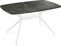 Кухонный стол Sheffilton SHT-TU30-2/TT41 120/80 МДФ бочкообразная (белый/сангай) - фото