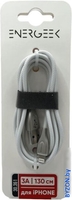 Кабель Atomic Energeek-Storm 30.361 USB Type-A - Lightning (1.3 м, белый) - фото
