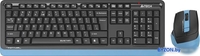 Офисный набор A4Tech Fstyler FGS1035Q (черный/синий) - фото
