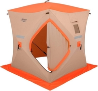 Палатка для зимней рыбалки Premier Fishing Куб 2.0х2.0 (белый/оранжевый) - фото2