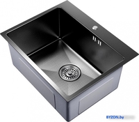 Кухонная мойка Mixline Pro 552935 (черный графит, с сифоном) - фото2