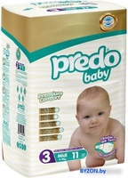 Подгузники Predo Baby №3 4-9 кг (11 шт) - фото