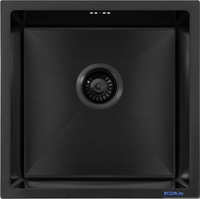 Кухонная мойка ARFEKA ECO AR 450*450 BLACK PVD NANO DECOR - фото