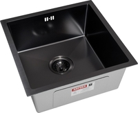 Кухонная мойка ARFEKA ECO AR 450*450 BLACK PVD NANO DECOR - фото2