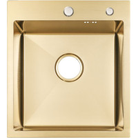 Кухонная мойка ARFEKA ECO AR 450*500 GOLD PVD NANO - фото