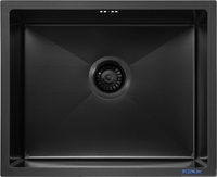 Кухонная мойка ARFEKA ECO AR 550*450 BLACK PVD NANO DECOR - фото