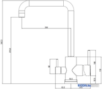Смеситель Esko FW519Black - фото2