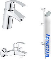 Комплект смесителей Grohe Eurosmart 33265002 + 33300002 + 27853000 - фото