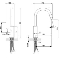Смеситель Lemark Comfort LM3073PGS - фото2
