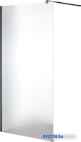 Душевая стенка Saniteco Walk-In SN-W6MB120 (120x200, матовое стекло, черный профиль) - фото